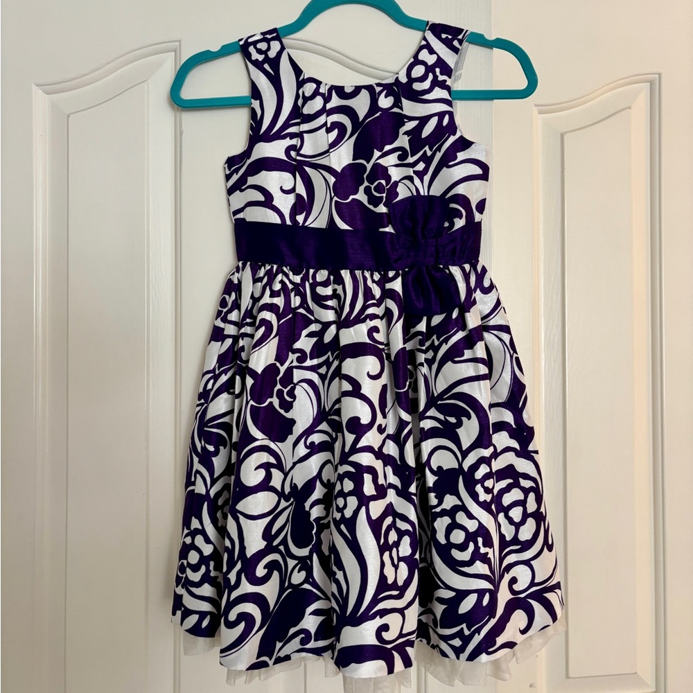 Purple and White Fancy Kids Gymboree Dress